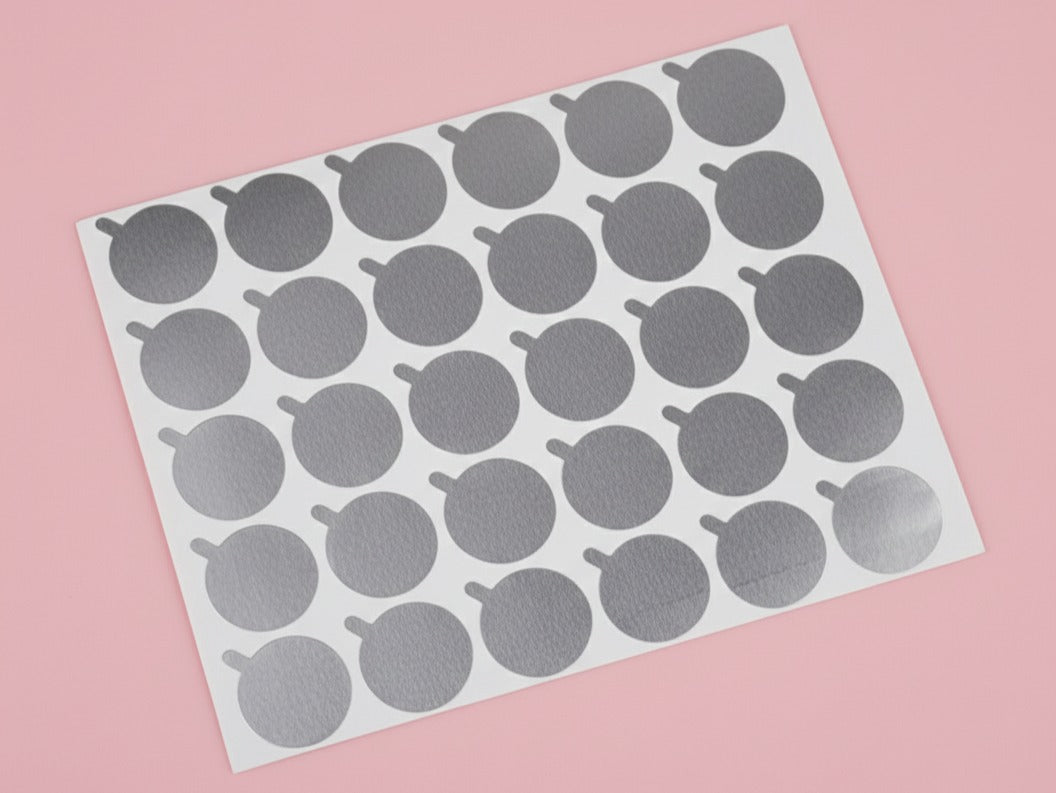 Glue Disposable Foil Stickers
