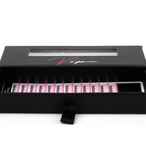 Pink 6D D curl 0.07 12 Row Trays