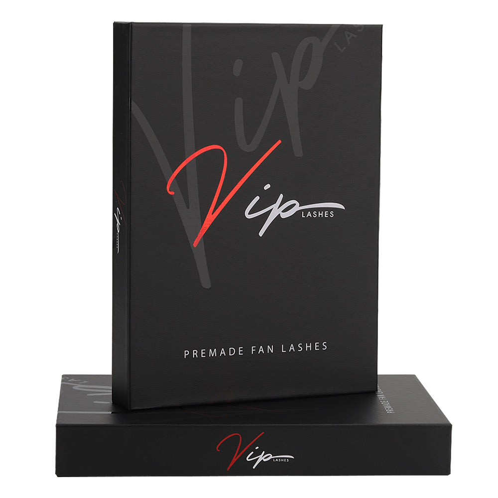 4D D curl 0.10 Premade Lashes XL Trays - Black Trays