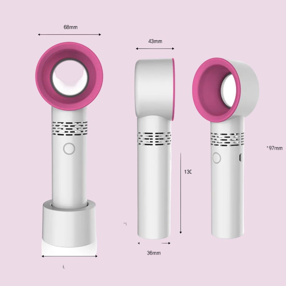 Cordless Ultra Eyelash Fan Pink/Silver